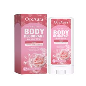 OceAura Rose Body Deodorant Stick Natural and Refreshing Rose Scent Reduces Underarm Odor Long-lasting Scent