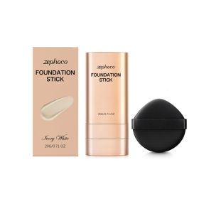 Transparent Concealer Foundation Stick (Ivory White) Lightweight, Watery, Silky Powder For A Natural Look (Option: Default)