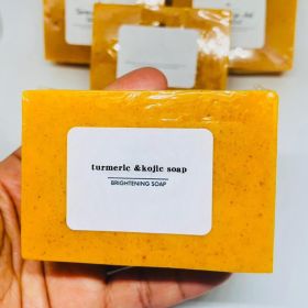 Lemon Turmeric Kojic Soap Fragrance - Lemon Turmeric Soap, Honey Lemon Turmeric Soap, Turmeric Lemon Kojic Soap For Face And Body (1PCS) (Option: Default)
