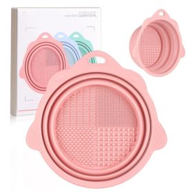 Foldable Silicone Makeup Brush Cleaner Bowl, Reusable Makeup Brush Washing Tool For Cosmetic Brushes And Beauty Accessories (Option: MULTI)