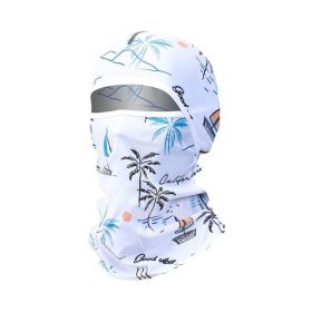 Summer Ice Silk Sun Protection Mask Men's Head Cover Full Face Fishing Sun Protection Scarf (Option: TLB401-Free Size)